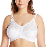 New in box! WonderBra Plus-Size JMS Front Closure Wirefree Bra, White! Sz 44DD!