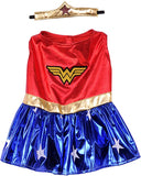 New Rubies Costume Co DC Heroes and Villains Collection Pet Costume, Medium, Wonder Woman