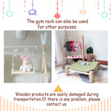 New Hooyax Wooden Baby Gym, Foldable Baby Play Gym Frame Wood Activity Gym Center