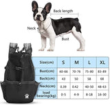 New WOOLALA Dog Backpack Carrier Rucksack Head Out Front Pack with Waterproof Lining, Pet Travel Bag for Hiking Walking Cycling, Black, Sz L! For Dogs 8-18 Lbs