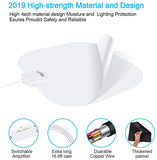 New TV Antenna, 2021 Newest Indoor Digital HDTV Antenna 130 Miles Range with Amplifier Signal Booster, 4K HD VHF UHF Freeview for Life Local Channels Support All Television -16.5ft Coax Cable (White)