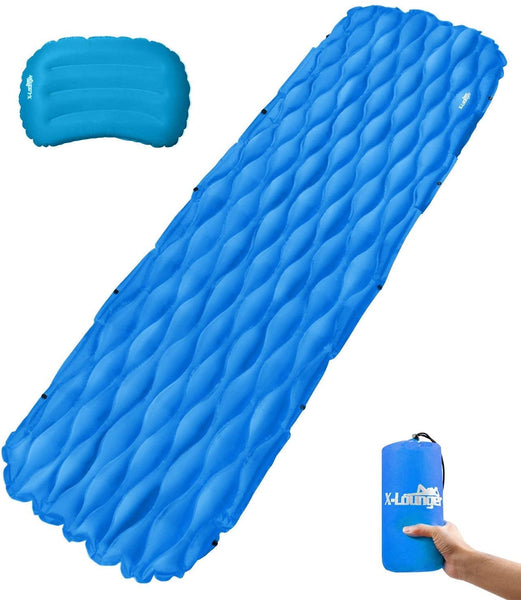 New Sleeping Pad, X-Lounger Ultralight Inflatable Sleeping Mat for Cam –  The Warehouse Liquidation