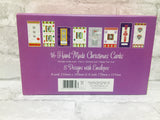 16 Hand Made Christmas Card with Envelopes in a pull out drawer Keepsake Box & verse inside!