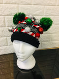 New Nordstrom Adults Ugly Sweater Pompom Beanie by DAVID AND YOUNG