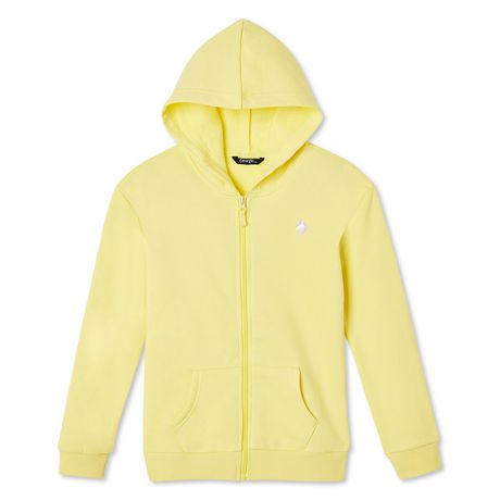 New George Girls' Fleece Hoodie in YELLOW, Sz XS 4-5