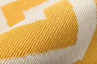 Momeni Rugs Baja Collection Contemporary Indoor Outdoor Area Rug, 5'3"x7'6", Yellow, Made In Egypt! Retails $220 W/Tax!