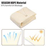 New Wayfair Yescom 11Ft 97% UV Block Triangle Sun Shade Sail Outdoor Cover Net Awning Canopy, Ivory