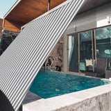 New Wayfair Yescom Large 20X20ft 97% UV Block Square Sun Shade Sail Outdoor Patio Pool Garden Yard Lawn Carport Cover Net Awning Canopy Grey+White! Retails $243+