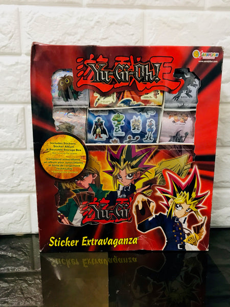 New, slight damage on box! Contents are perfect! Yu-Gi-Oh Sticker Extravaganza Set!