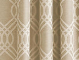 New Eclipse Zana Trellis Blackout Curtain Panels, set of 2 panels in Toffee/Caramel, Sz 4O"W X 63" L