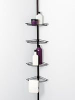 Zenna Home Tension Corner Caddy in Oil Rubbed Bronze! Fits in any space up to standard ceiling height!