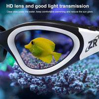Brand new Swimming Goggles, ZIONOR G1 Polarized Swim Goggles with Mirror/Smoke Lens UV Protection Watertight Anti-Fog Adjustable Strap Comfort fit for Unisex Adult Men and Women, Teenagers