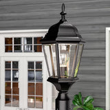 New in box! Large 106" (9Ft) Z-Lite Beacon 1 Light Outdoor Post Mounted Lantern in Black! Retails $500+