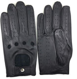 New in package! ZLUXURQ Mens Smart Soft And Thin Excellent Quality Italian Lambskin Touch Screen Black Leather Driving Gloves For Men, Sz XL!