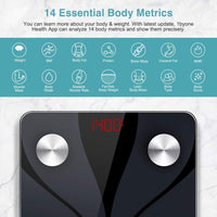 New in box! ZOETOUCH Bluetooth Body Fat Scale with iOS and Android App, Smart Digital Bathroom Weight Scale, Body Composition Monitor - Black! Retails $95+