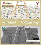 New Zooawa Baby Splat Mat, Anti-Slip Waterproof Splash Spill Floor Mat Under Highchairs, Machine Washable Multi-Purpose Play Picnic Mat & Arts Crafts Drawing Table Cloth for Baby Toddler, Dinosaur