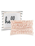 Intelligent Design Zoey Metallic Printed 5-Piece Duvet Cover Set Fits Both Full/Queen, Blush Pink! Retails $150+
